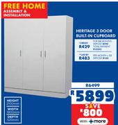 Heritage 3 Door Built In Cupboard