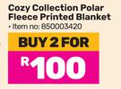 Cozy Collection Polar Fleece Printed Blanket-For 2