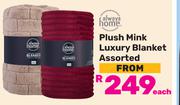 Always Home Plush Mink Luxury Blanket Assorted-Each