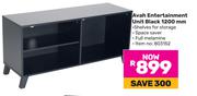 Avah Entertainment Unit Black 1200mm
