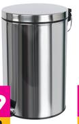 Mainstays 20L Stainless Steel Soft Close Pedal Bin