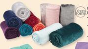 Always Home Mink Flannel Blankets 150cm x 180cm-Each