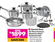 Bennett Read 16 Piece Finesse Stainless Steel Cookware Set-Per Set