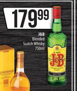 J&B Blended Scotch Whisky-750ml