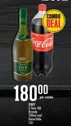KWV 5 Year Old Brandy 750ml & Coca Cola 1.5L-Per Combo
