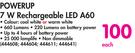 Powerup 7W Rechargeable LED A60-Each