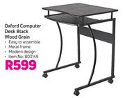 Oxford Computer Desk (Black Wood Grain)