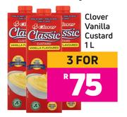 Clover Vanilla Custard-For 3 x 1L