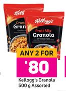 Kellogg's Granola Assorted-For 2 x 500g