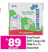 Parmalat Ever Fresh UHT Long Life Assorted-6 x 1L Per Pack