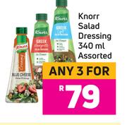Knorr Salad Dressing Assorted-For 3 x 340ml