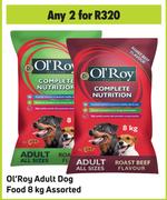 Ol'Roy Adult Dog Food Assorted-For 2 x 8Kg