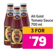 All Gold Tomato Sauce-For 3 x 700ml