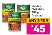 Rhodes Chakalaka Assorted-For 3 x 400g
