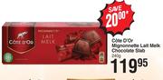 Cote D'Or Mignonnette Lait Melk Chocolate Slab-240g