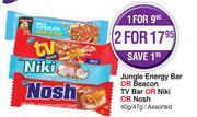 Jungle Energy Bar Or Beacon TV Bar Or Niki Or Nosh Assorted-40g/47g 