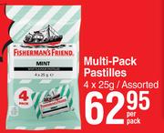 Fisherman's Friend Multi Pack Pastilles Assorted-4 x 25g Per Pack