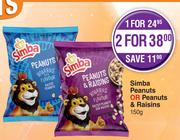 Simba Peanuts Or Peanuts & Raisins-150g