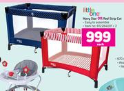 Little One Navy Star Or Red Strip Cot-Each