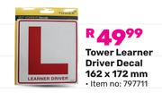 Tower Learner Drive Decal 162 x 172mm 797711