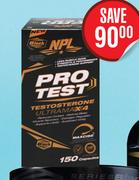 NPL Pro Test Testosterone Ultramax 4-150 Capsules
