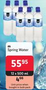 M Spring Water-12 x 500ml