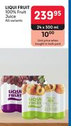 Liqui Fruit 100% Fruit Juice (All Variants)-24 x 300ml