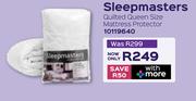 Sleepmasters Quilted Queen Size Mattress Protector 10119640