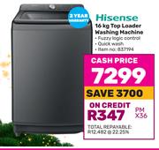Hisense 16Kg Top Loader Washing Machine