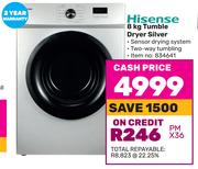 Hisense 8Kg Tumble Dryer Silver