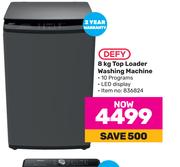 Defy 8Kg Top Loader Washing Machine