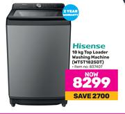 Hisense 18Kg Top Loader Washing Machine WT5T1825DT