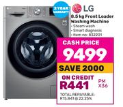 LG 8.5Kg Front Loader Washing Machine