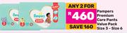 Pampers Premium Care Pants Value Pack (Size 3 To Size 6)-For Any 2