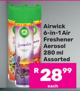 Airwick 6-In-1 Air Freshener Aerosol Assorted-280ml Each