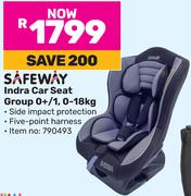 Safeway Indra Car Seat Group 0+/1 (0-18Kg)
