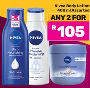 Nivea Body Lotion Assorted-For Any 2 x 400ml