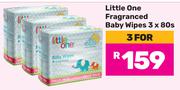 Little One Fragranced Baby Wipes-For 3 x 3 x 80s Pack