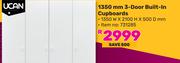UCAN 1350mm 3-Door Built)in Cupboards