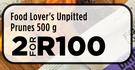 Food Lover's Unpitted Prunes-For 2 x 500g