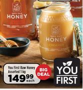 You First Raw Honey Assorted-1Kg Each