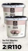 You First Odourless Coconut Oil-For 2 x 1L