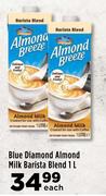 Blue Diamond Almond Milk Barista Blend-1L Each