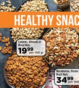 Cashews, Almonds Or Mixed Nuts-Per 100g