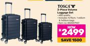 Tosca 3 Piece Volume Luggage Set