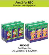 Rhodes Fruit Nectar (All Variants)-For Any 2 x 6 x 200ml