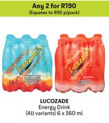 Lucozade Energy Drink (All Variants)-For Any 2 x 6 x 360ml