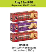 Bakers Eet-Sum-Mor Biscuits (All Variants)-For Any 3 x 200g