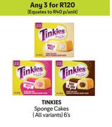 Tinkies Sponge Cakes (All Variants)-For Any 3 x 6's Pack
