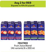 Fruitree Fruit Juice Blend (All Variants)-For Any 2 x 6 x 200ml